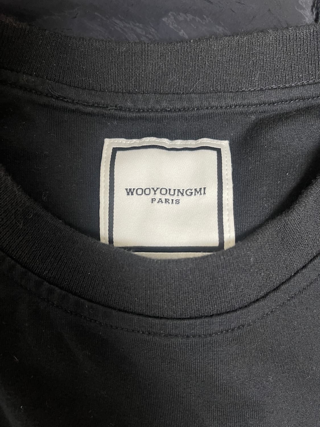 24ss 우영미 블러 그래픽 티셔츠 블랙 48 상품이미지5