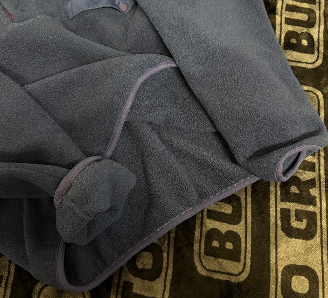 파타고니아 신칠라 스냅 티 풀 오버 네이비 앤 버건디 메이드 인 자메이카 상품이미지5