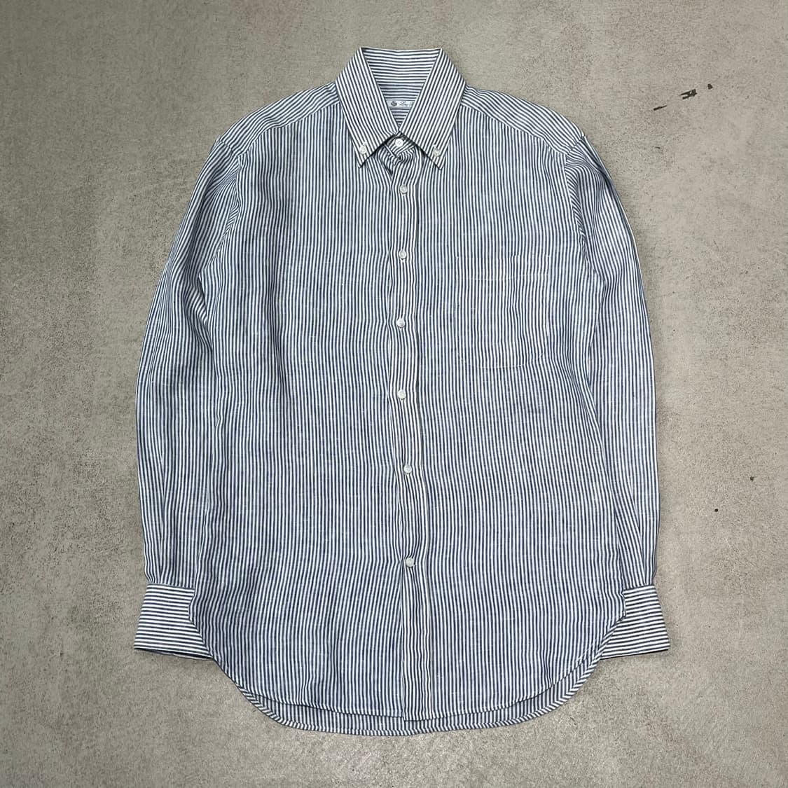 로로피아나 스트라이프 린넨셔츠+명품감정서 s10671 상품이미지1