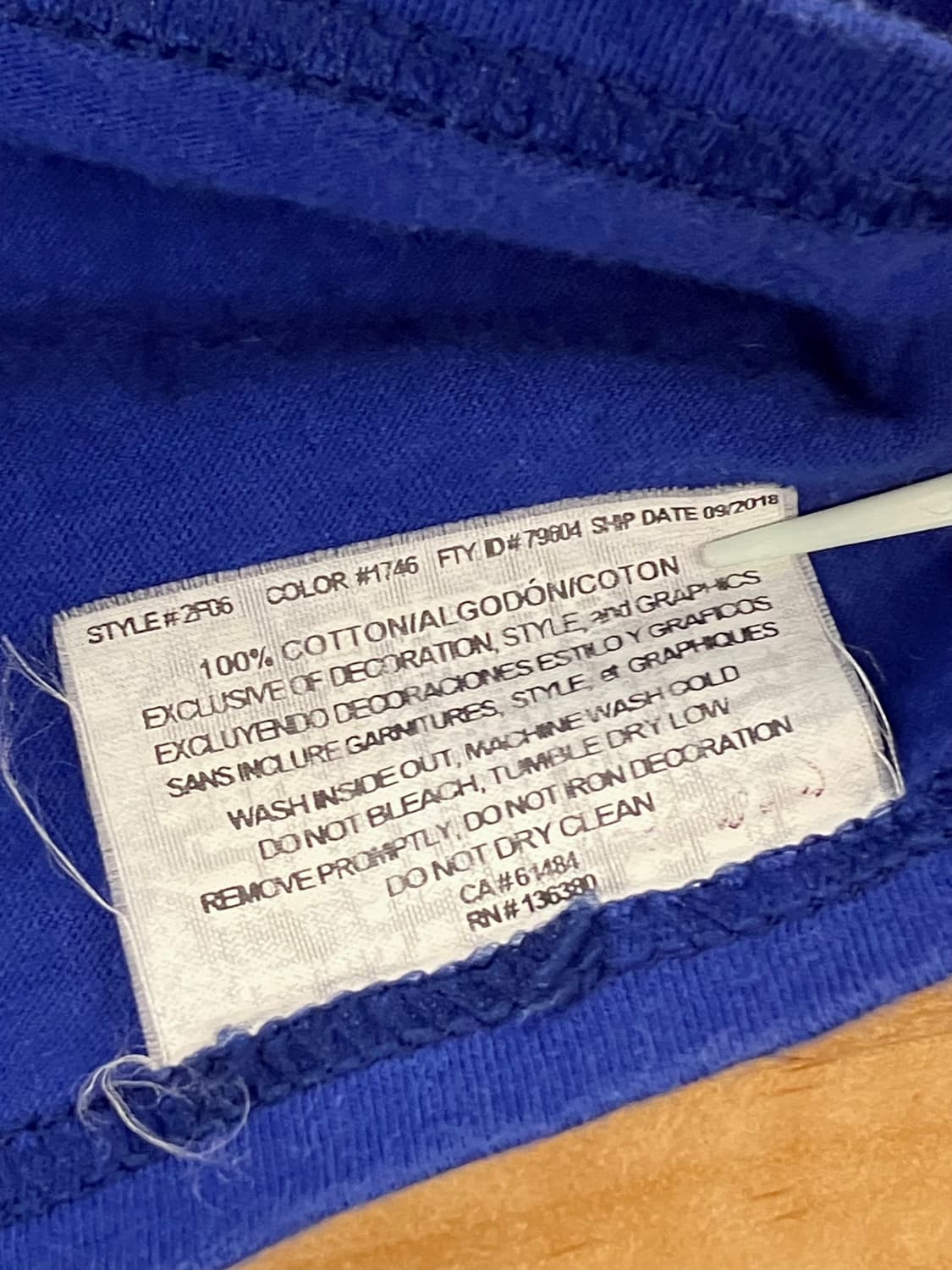 마제스틱 프린팅 반팔 티셔츠 블루 L   #csz3371 상품이미지6