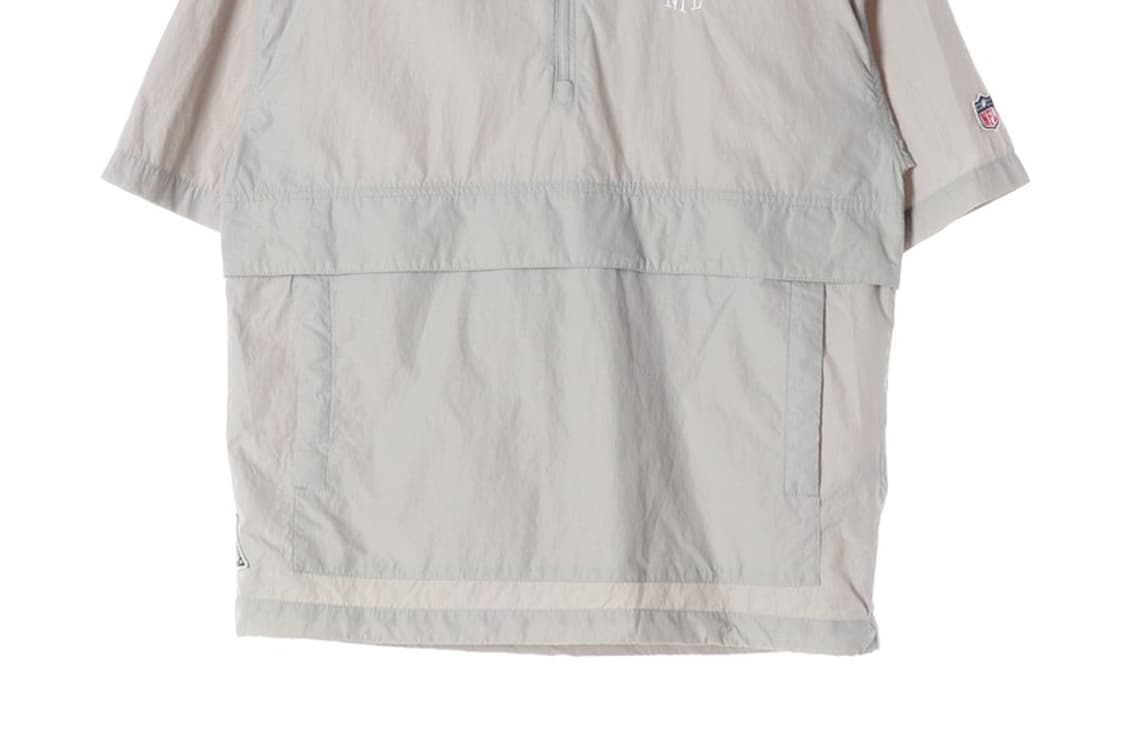 NFL 로고 하프집업 반팔 아노락 XS 상품이미지4