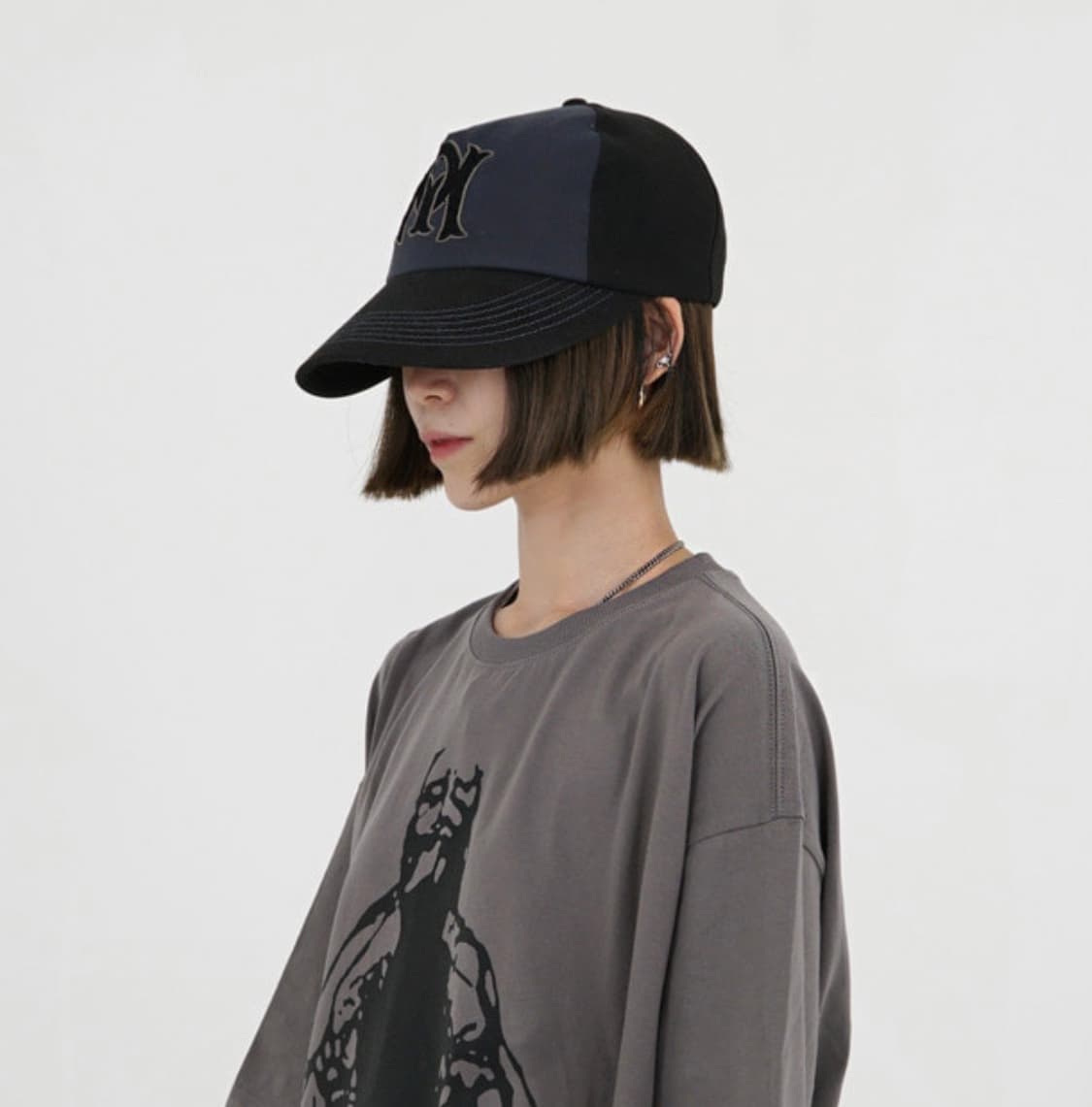 MPQ 빅 바이저 대두용 볼캡 - 네이비 상품이미지6