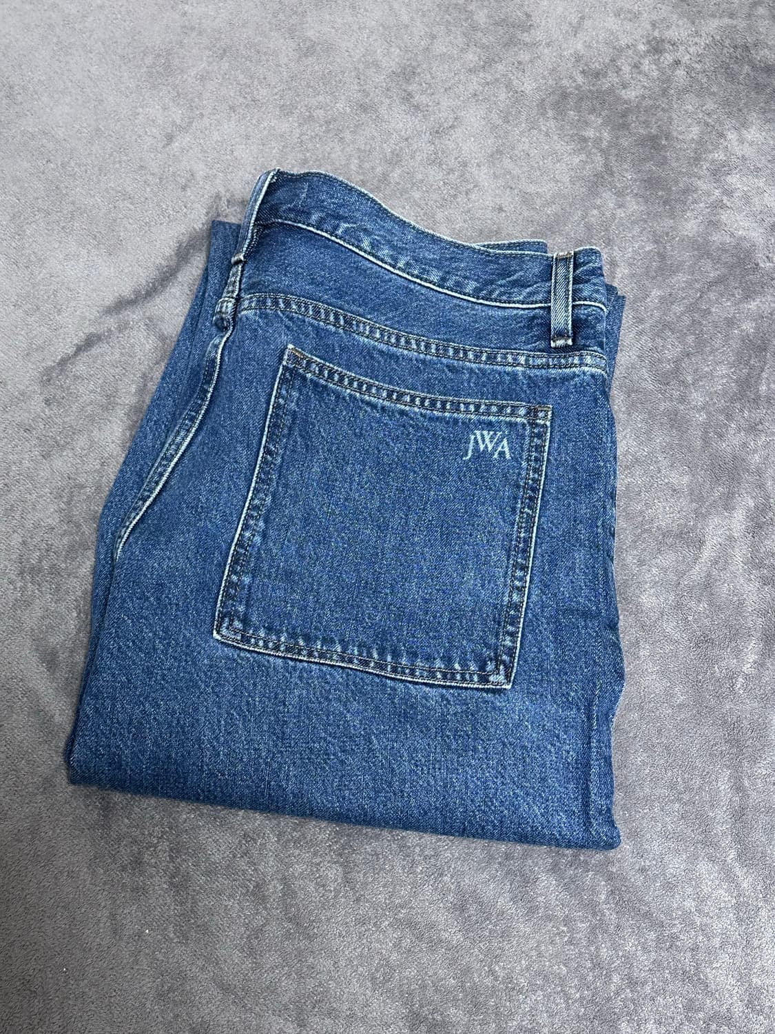 [34] 유니클로 jw앤더슨 스트레이트진 64블루 상품이미지1