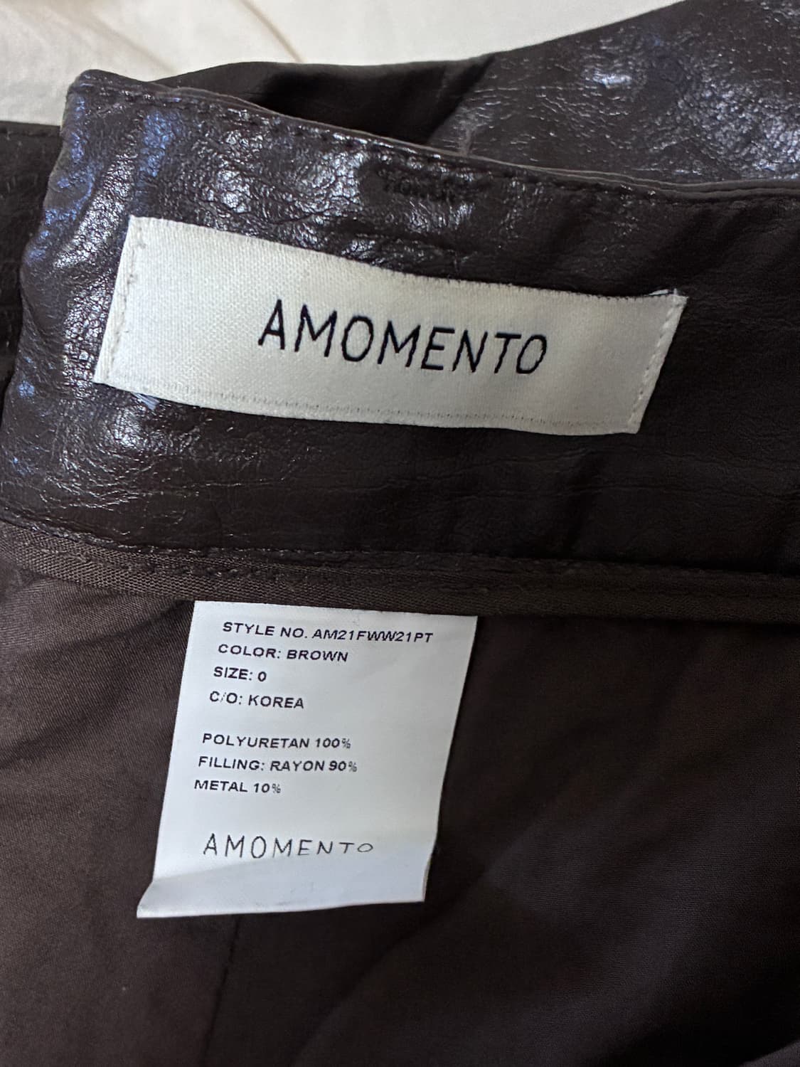21FW Amomento leather pants 상품이미지6