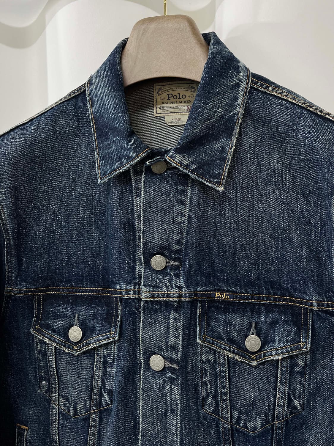 폴로 랄프로렌 페이드 워싱 데님 트러커 자켓 상품이미지5