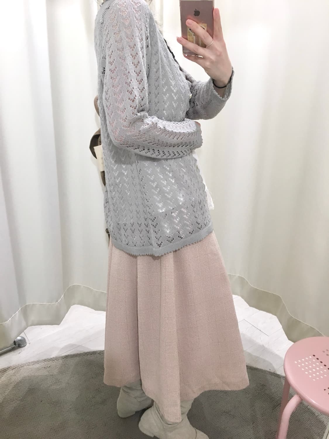sawako check skirt 상품이미지6