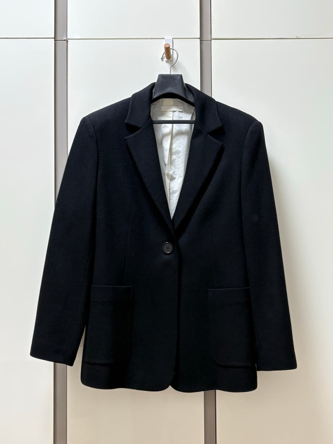 AMOMENTO One Button Jacket Black 상품이미지1