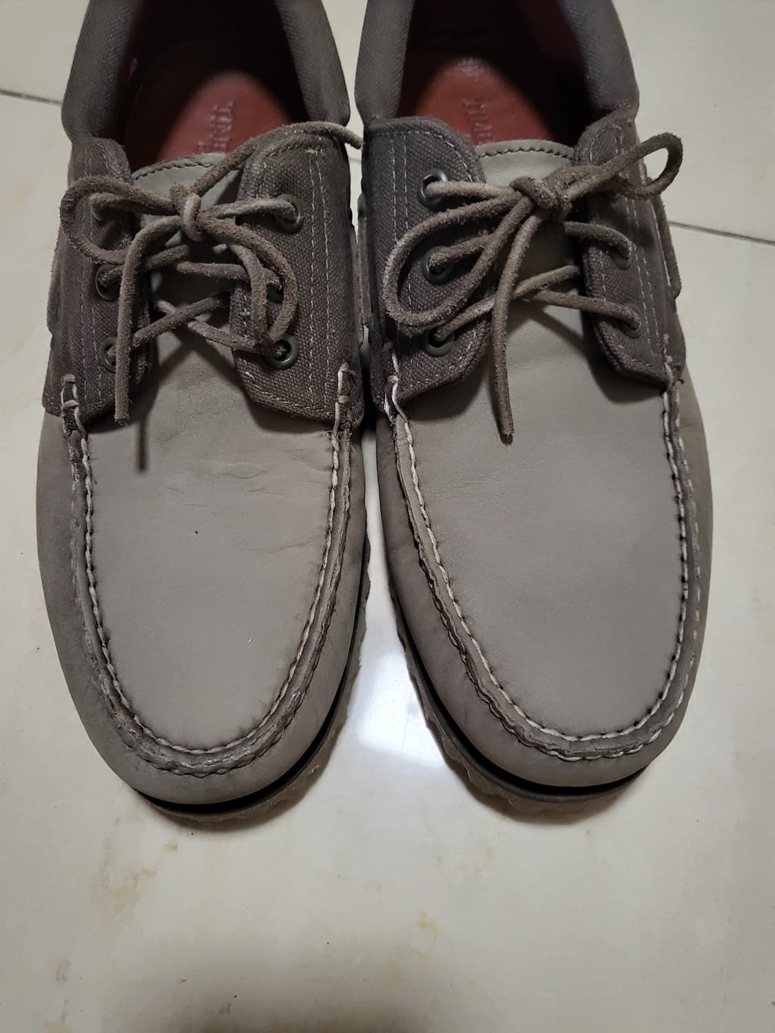 팀버랜드 3아이 로퍼 보트슈즈 올리브 누벅 270 상품이미지8