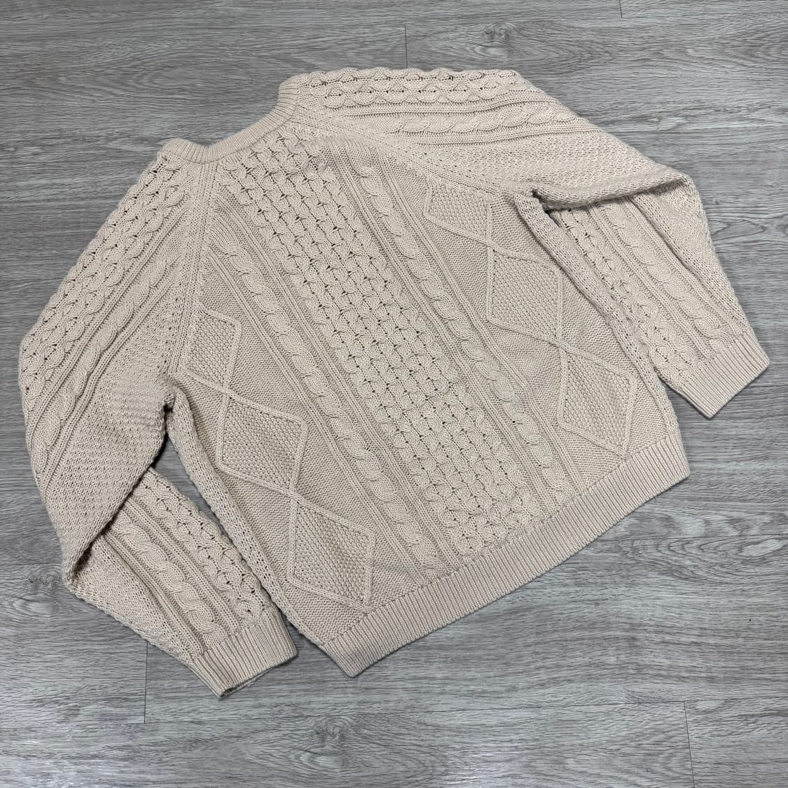 나이키 케이블 니트 롱슬리브 스웨터 라탄  상품이미지4