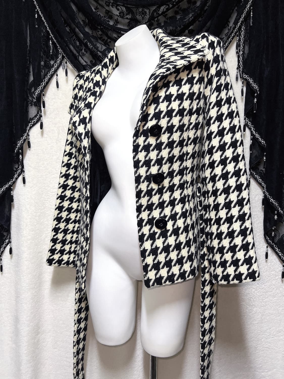 오네갸루 하운드투스 벨트 자켓 숏코트 로걀 나나 펑크 헤이세이 시부야 상품이미지9