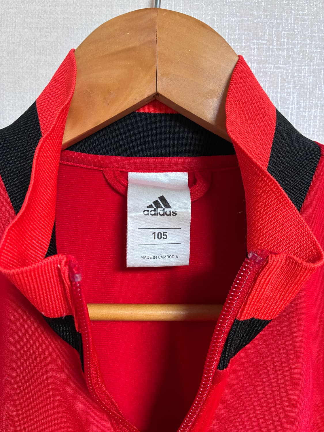빈티지 아디다스 져지 레드 XL 상품이미지3