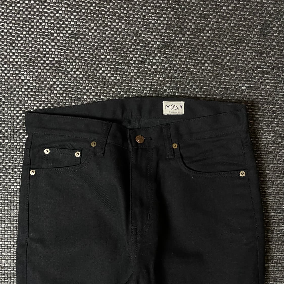 (31) 모드나인 블랙 코튼 팬츠 상품이미지3