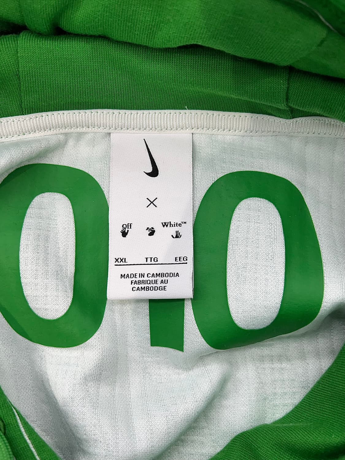 나이키 x 오프화이트 23fw 엔지니어드 후드 켈리 그린 상품이미지7