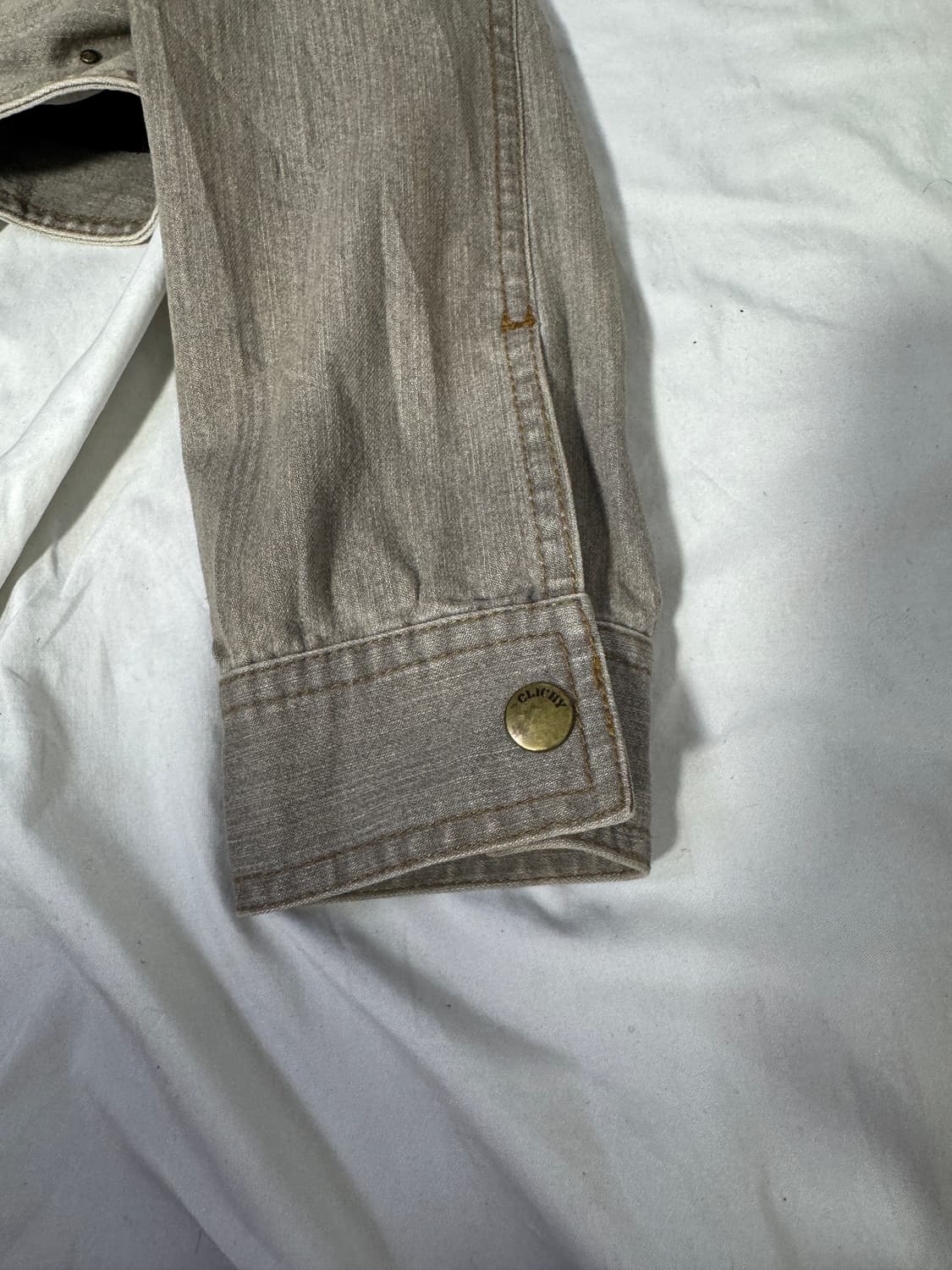 Clichy 머드 워싱 퍼 트리밍 트러커 자켓 y2k lgb goa  상품이미지9