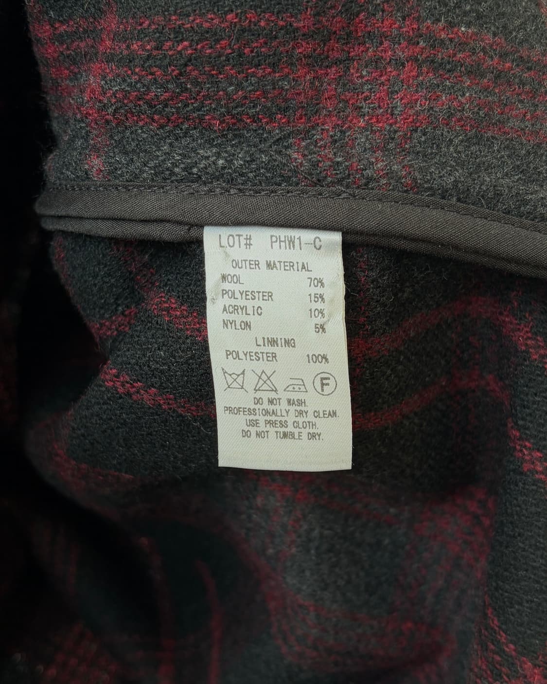 [L]페로우즈 Pherrow's 헌팅 울 셔츠 자켓 상품이미지8