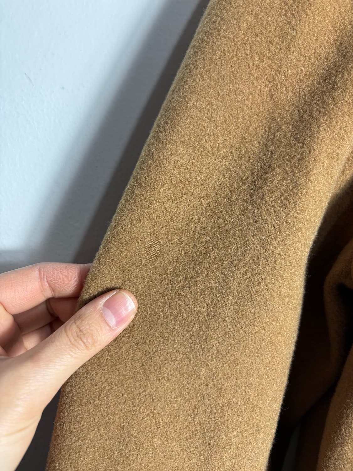 여성 노카라 울 카멜 자켓 상품이미지7