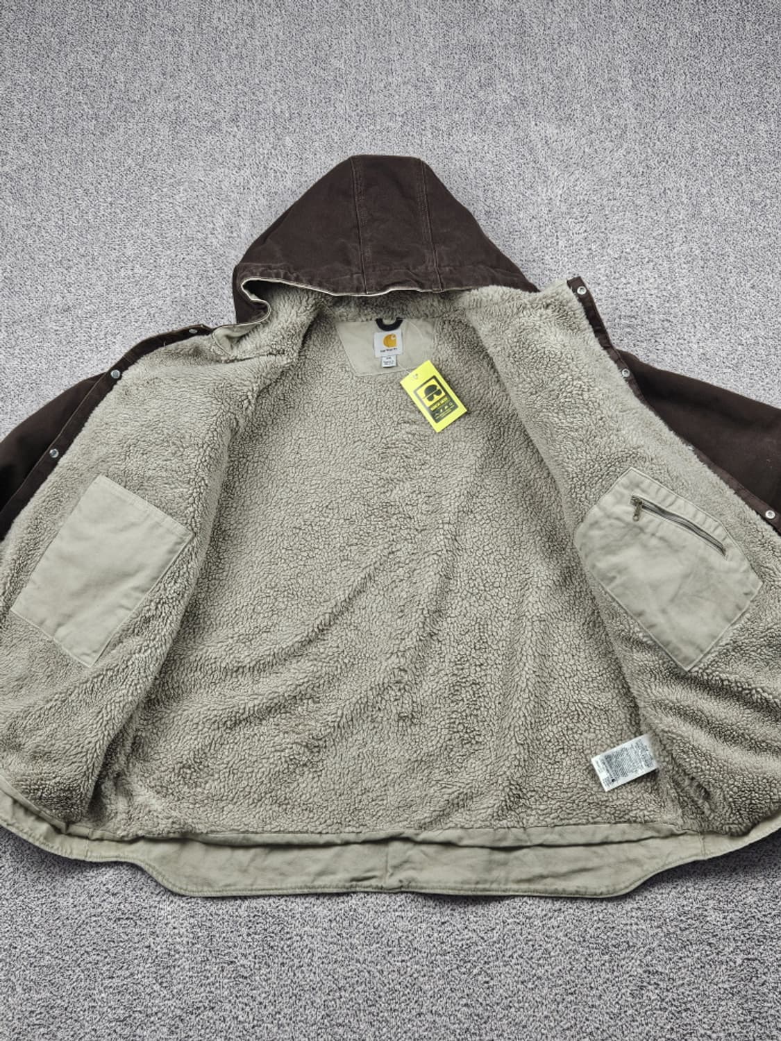 칼하트 J284 쉐르파 후디드 멀티포켓 워크자켓 (2XL) / 10332 상품이미지9