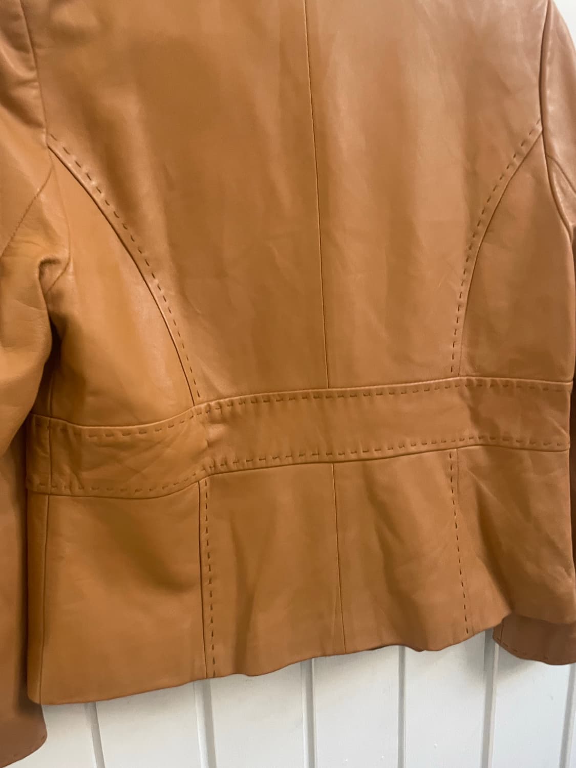 일본 빈티지 스티치 레더 자켓 상품이미지7