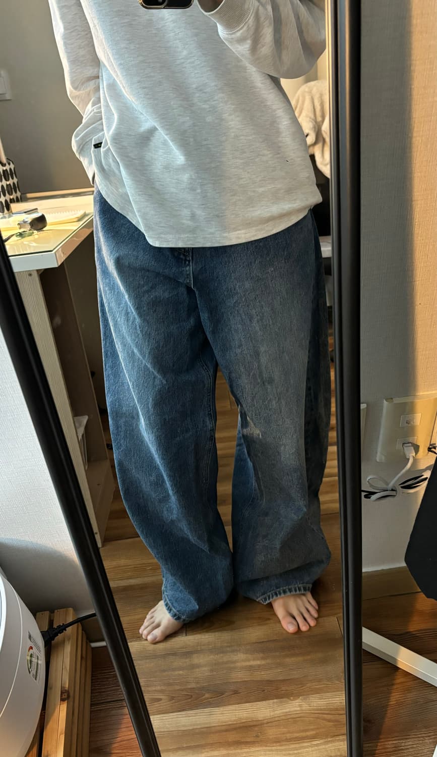 해칭룸 와이드 커브진 상품이미지2