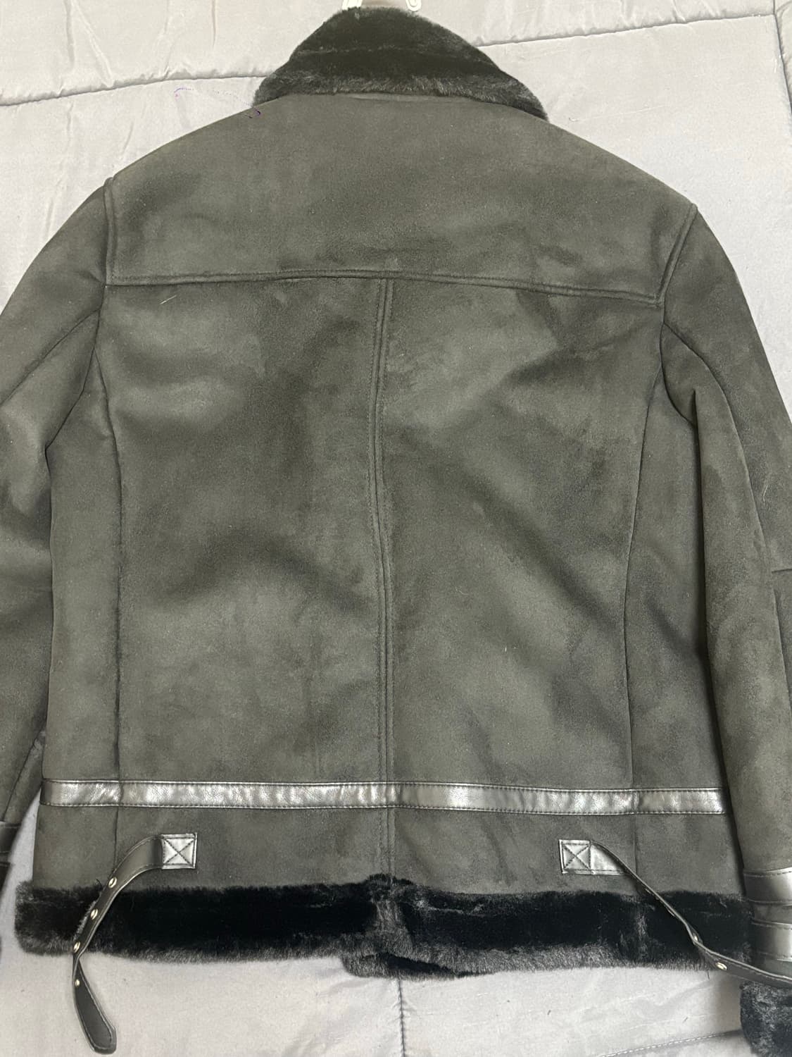 무스탕 블랙 m  상품이미지5