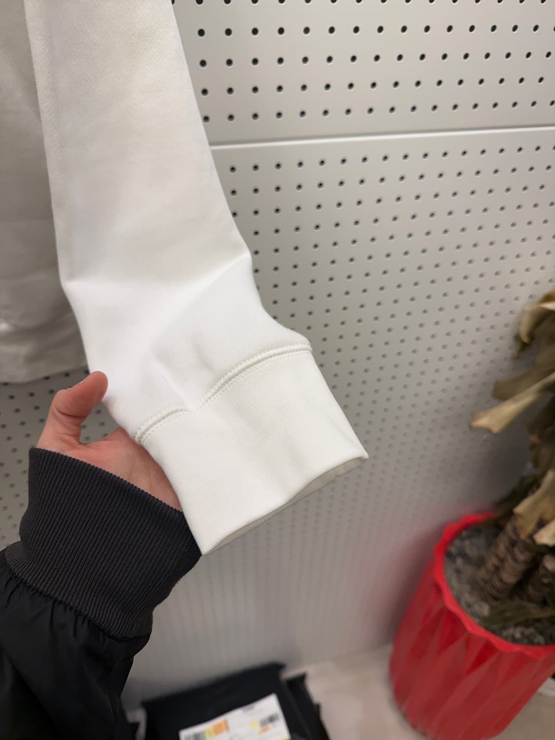 나이키 스몰로고 화이트 반집업 맨투맨 U351 상품이미지4