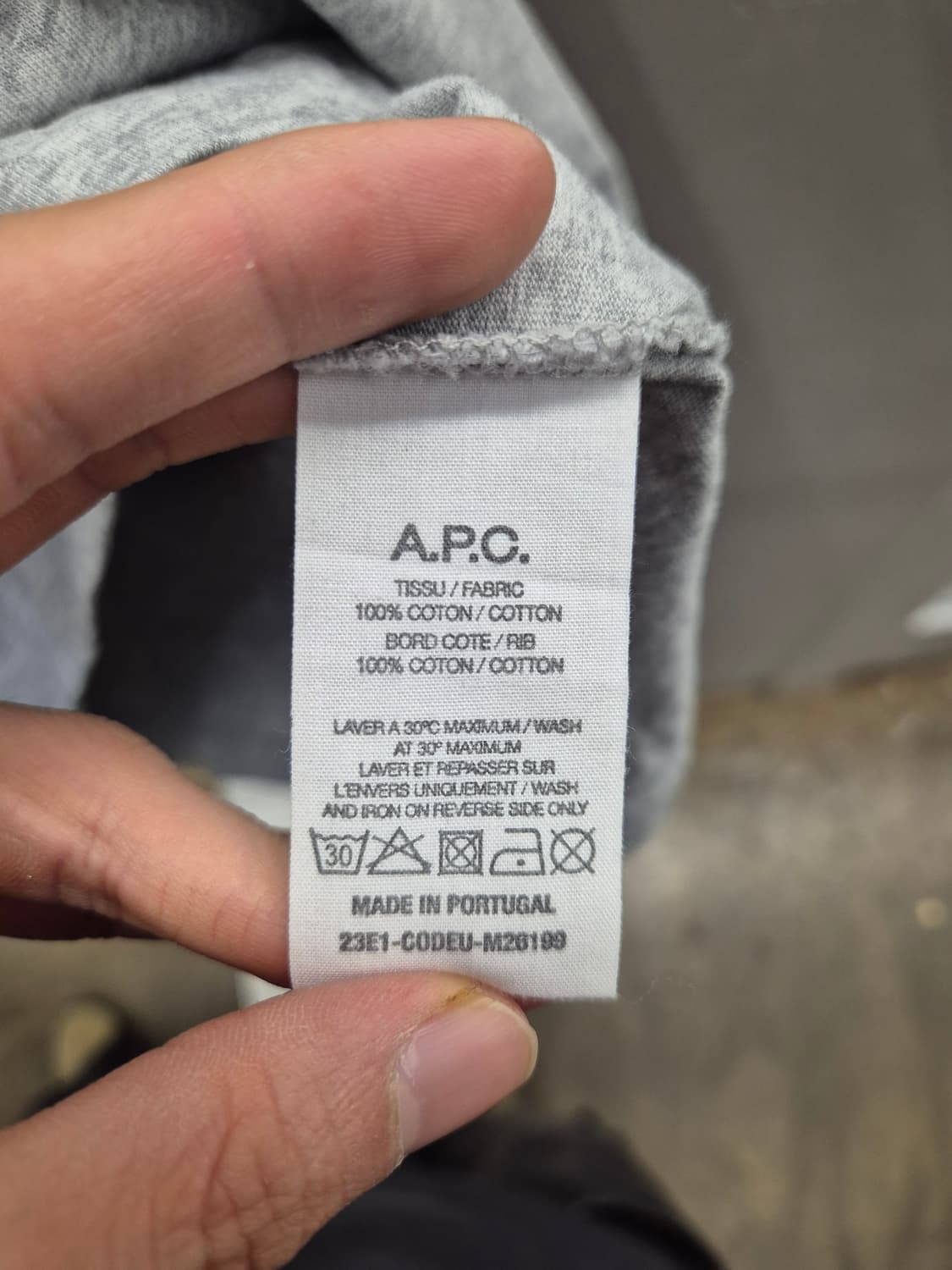 아페쎄 'SVEN' 로고 시그널 프린트 라운드 티셔츠 M 상품이미지6