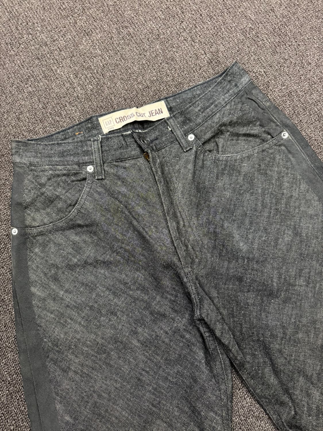 33)OLD GAP 빈티지 Cross Cut Jean 흑청 데님팬츠 상품이미지2