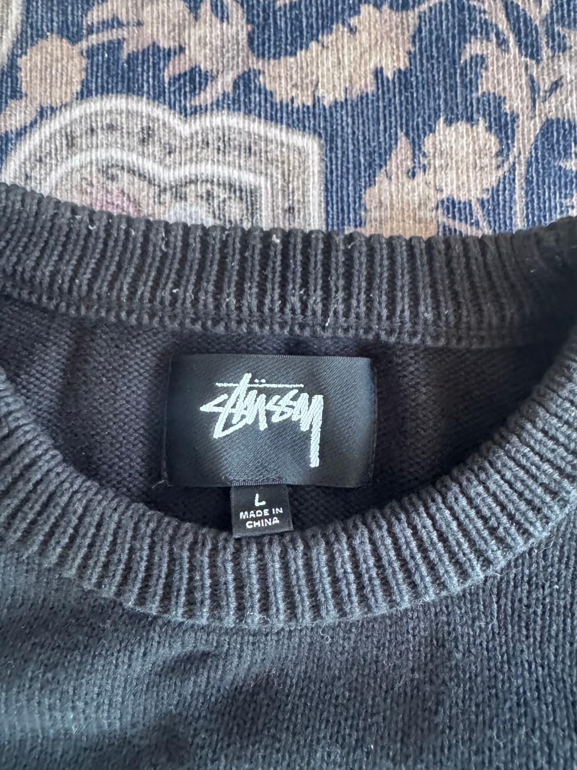 스투시 스컬 니트 L 상품이미지2