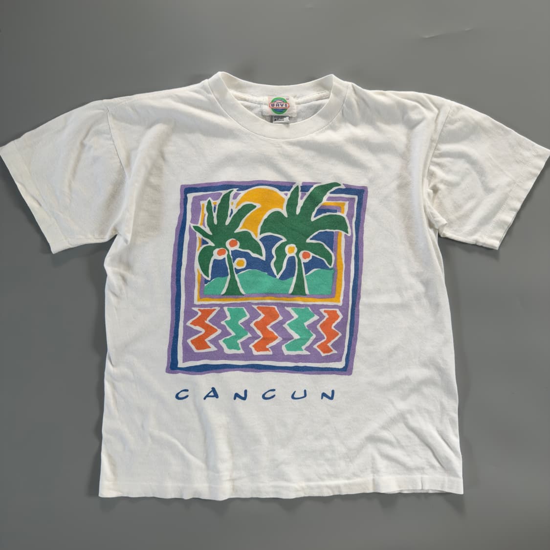 90s cancun 빈티지 칸쿤 네이티브 디자인 티셔츠 상품이미지2