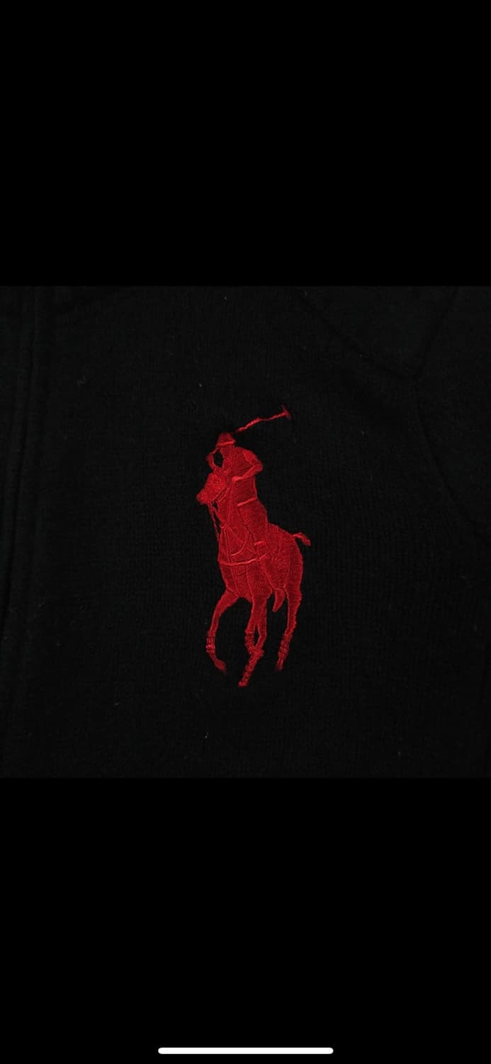 폴로 랄프로렌 빅포니 집업니트 블랙 S 90 상품이미지4