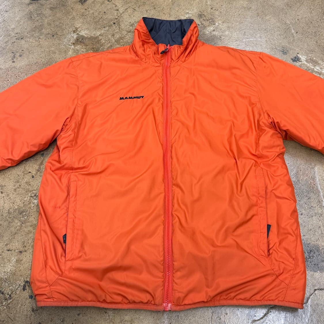 [정품/L] 마무트 오렌지 카키 양면 경량 패딩 자켓 b19 상품이미지3