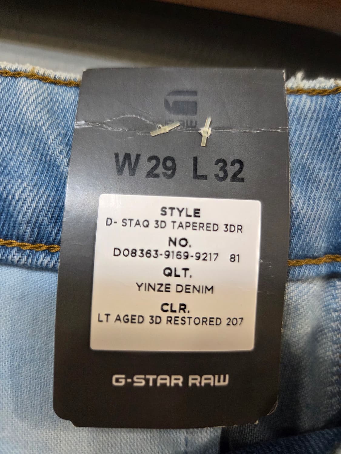 (하자 할인가)G-Star 디스트로이드 데님 팬츠 (W29 L32) 상품이미지8