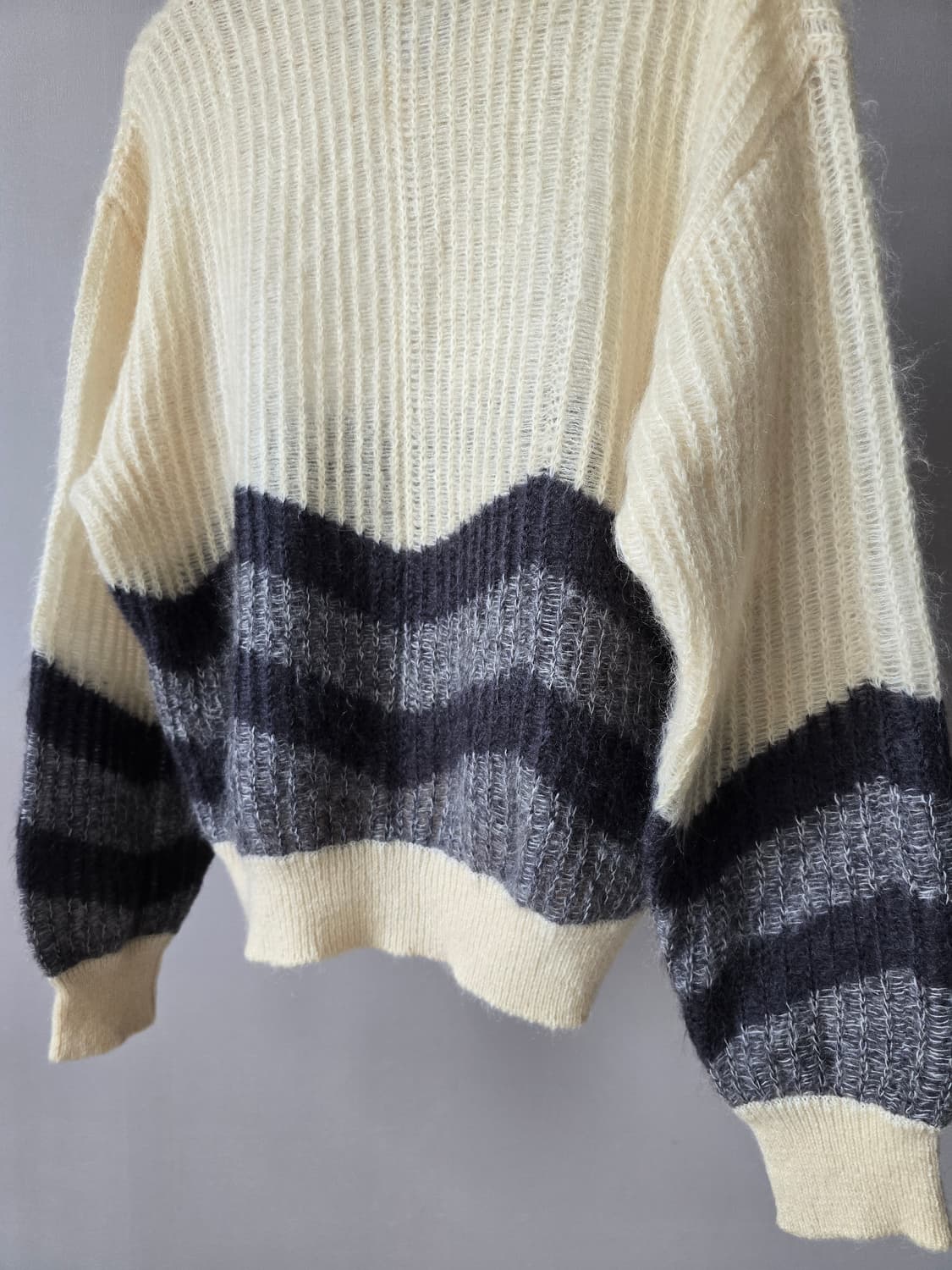 Vestopia 일본 빈티지 울 니트 / V넥 스트라이프 상품이미지6