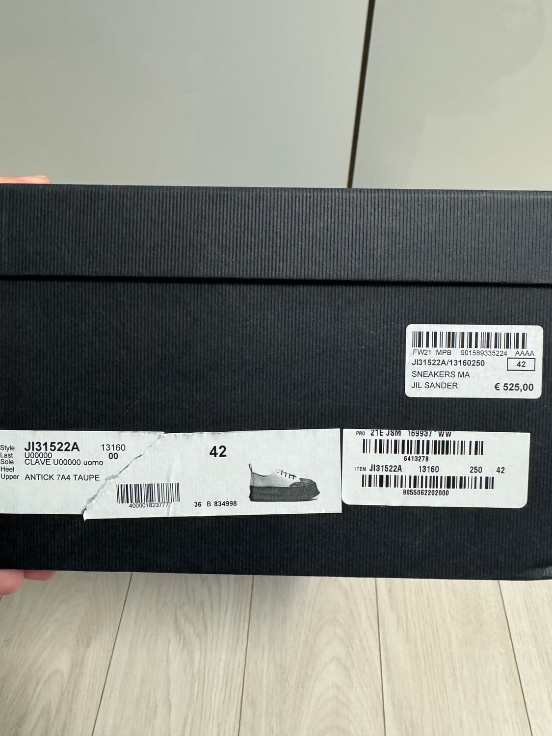 질샌더 러버솔 스니커즈 42 상품이미지6