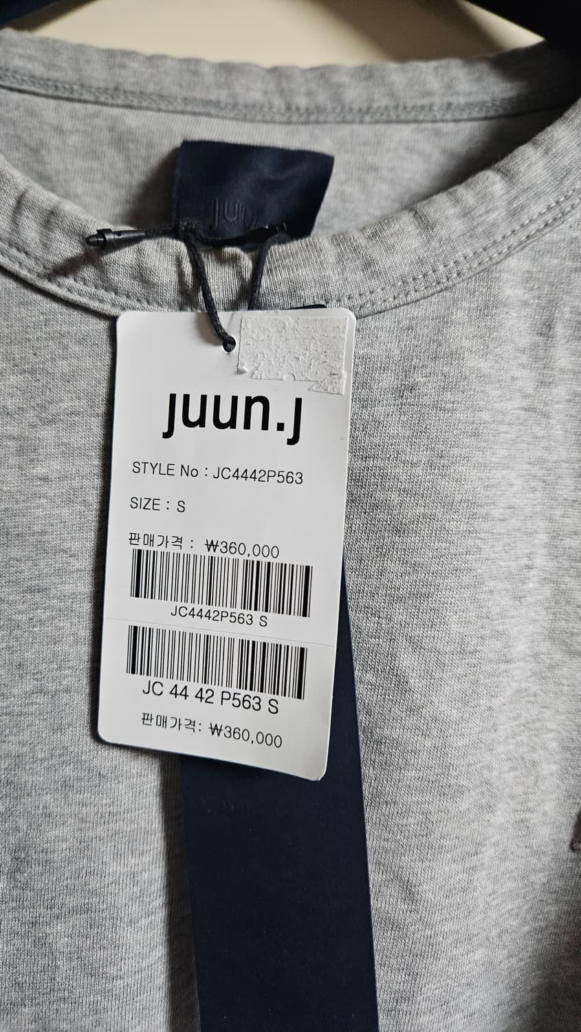 준지 반팔티셔츠 그레이 24시즌 상품이미지2