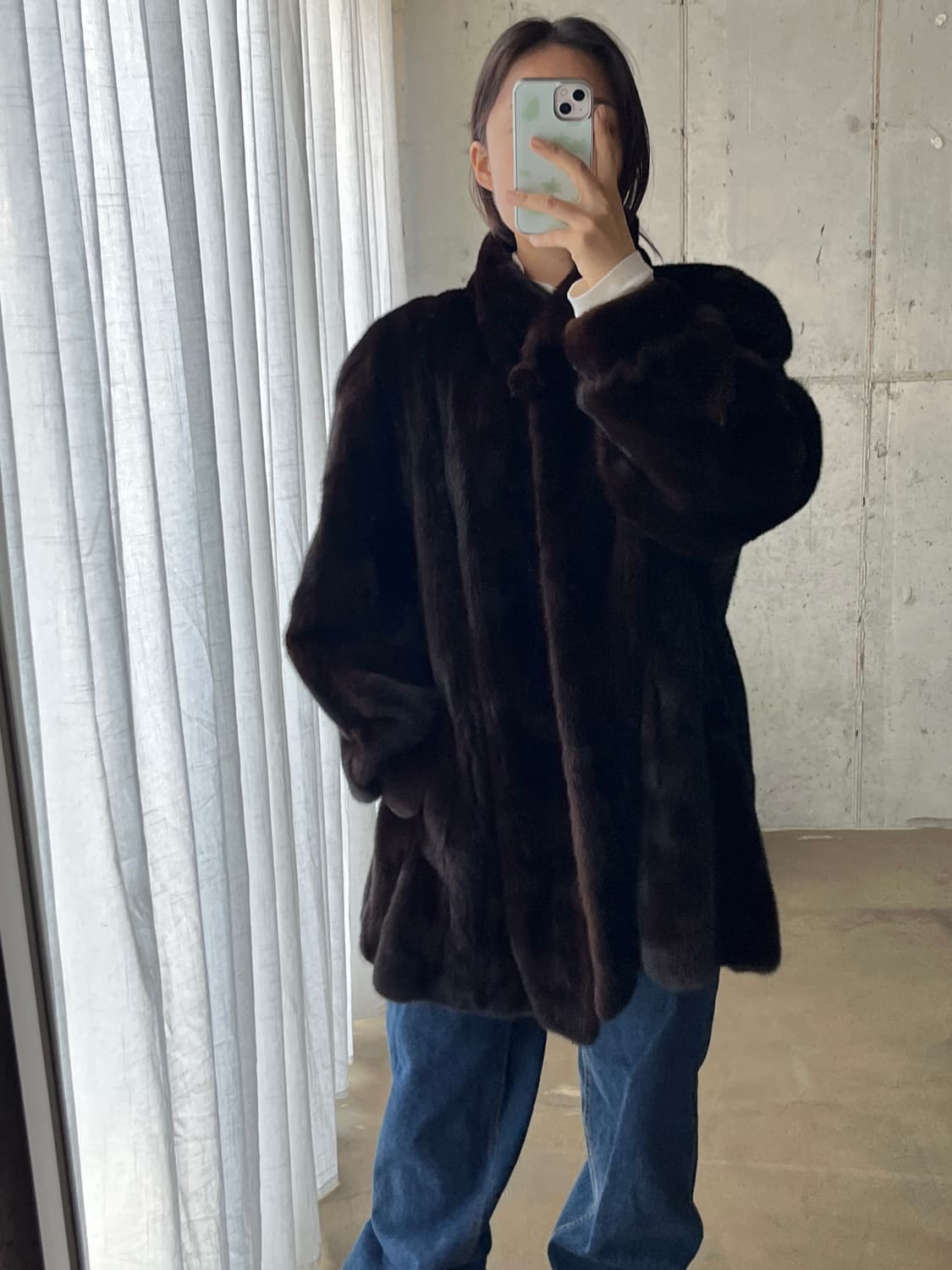 90s American Fur Award 아메리칸 퍼어워드 밍크 코트  상품이미지3