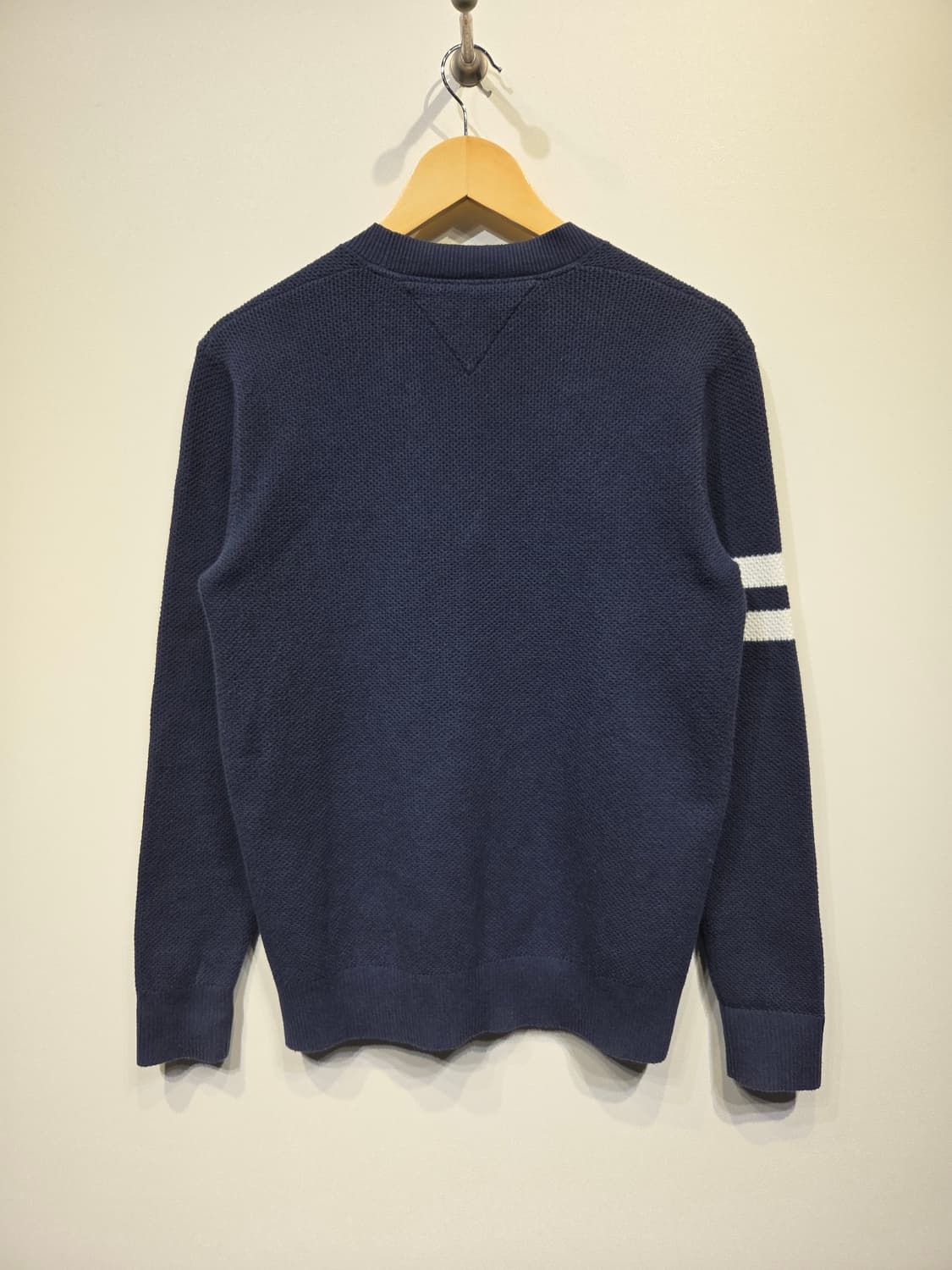 타미힐피거 넥 레터링 와플 니트 가디건 상품이미지6