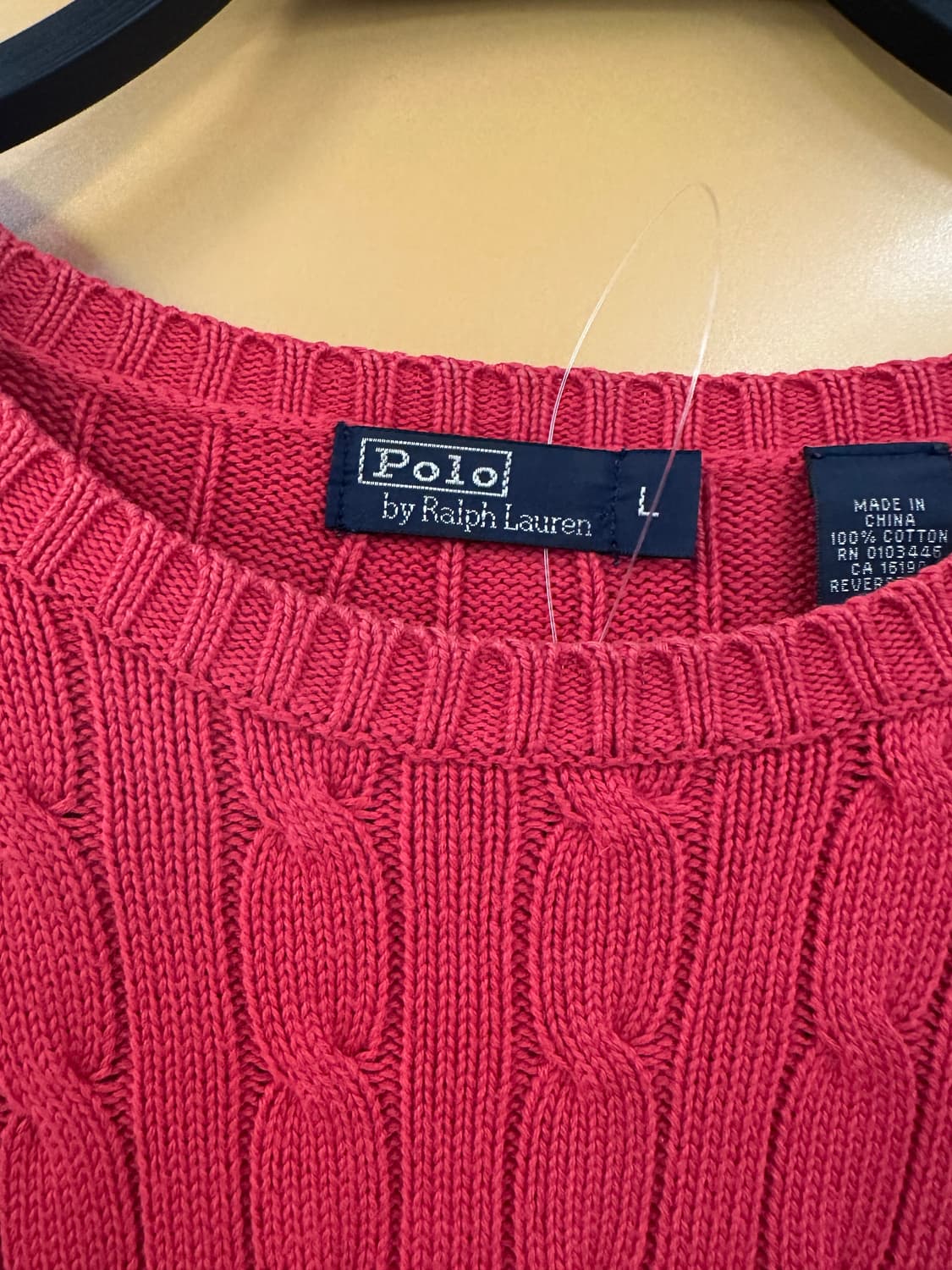 POLO 폴로 레드 케이블니트 상품이미지3