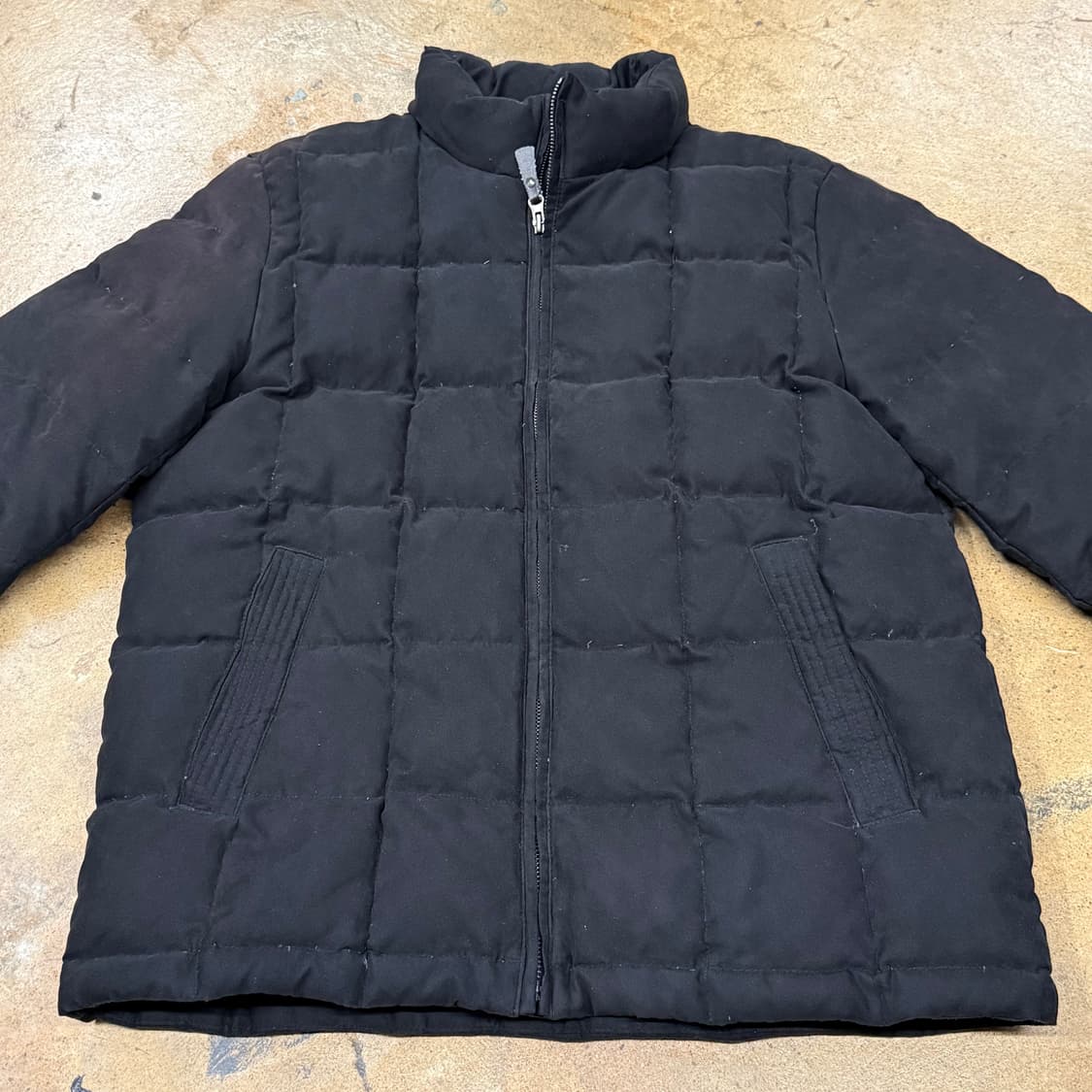 [정품/100] 헨리코튼 블랙 다이아몬드 패딩 점퍼 b14 상품이미지3