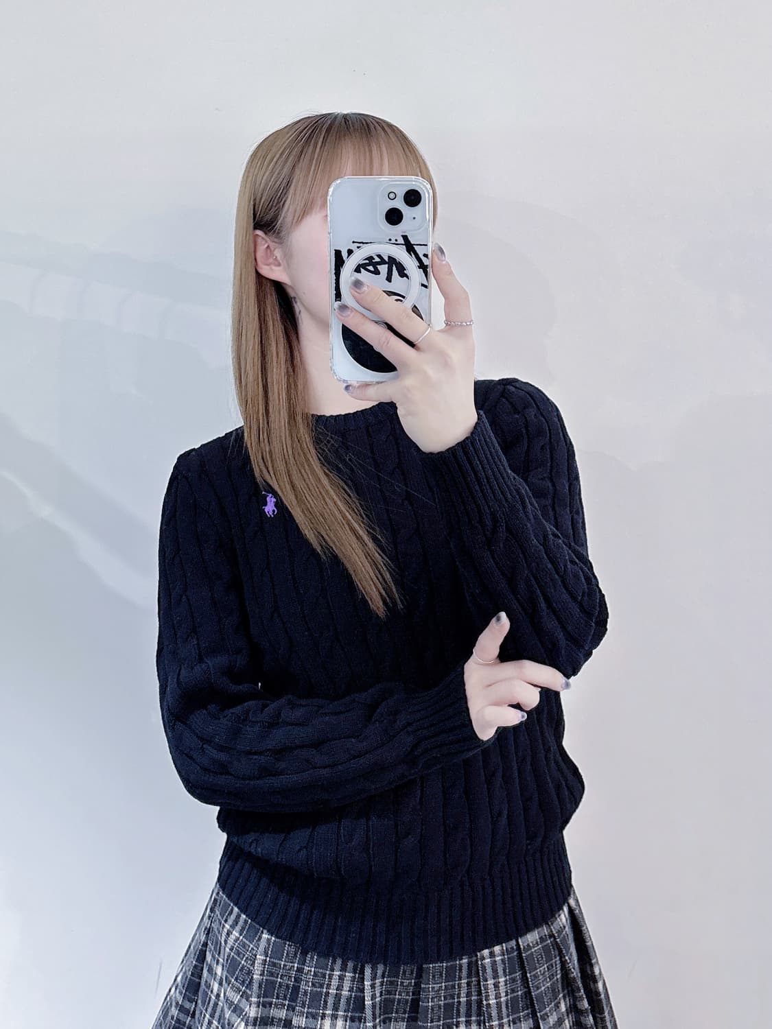 폴로랄프로렌 블랙 포니 케이블 니트 상품이미지2