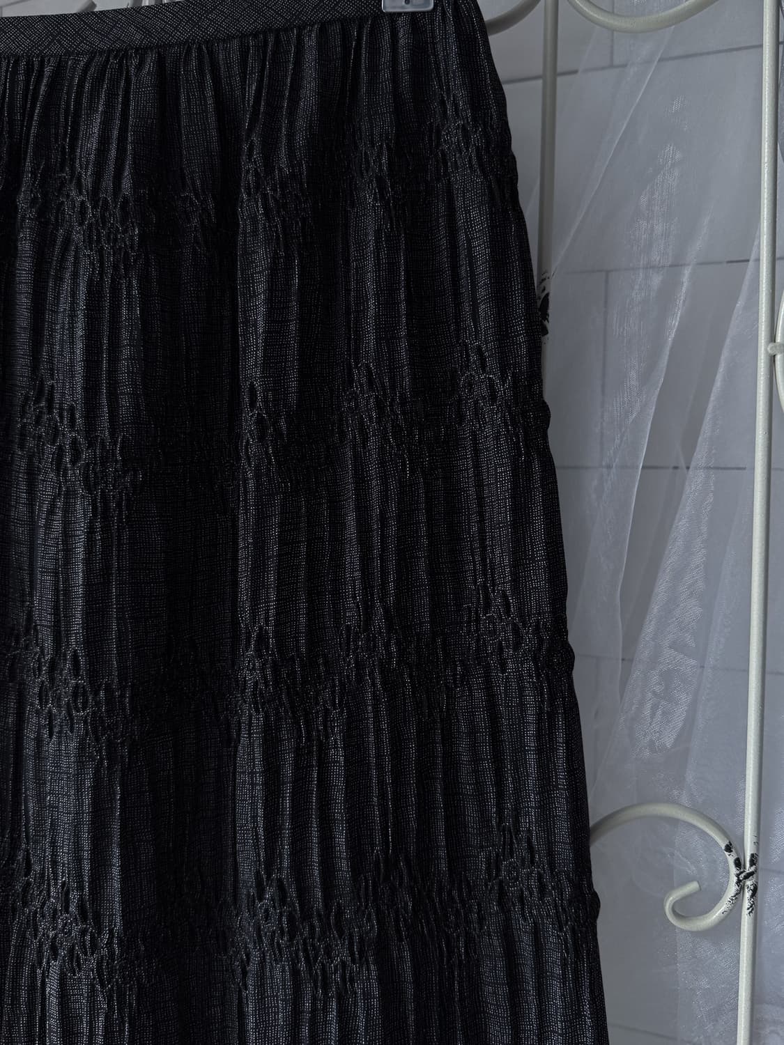 Bokashi Wrinkle Long Skirt 0324 상품이미지3