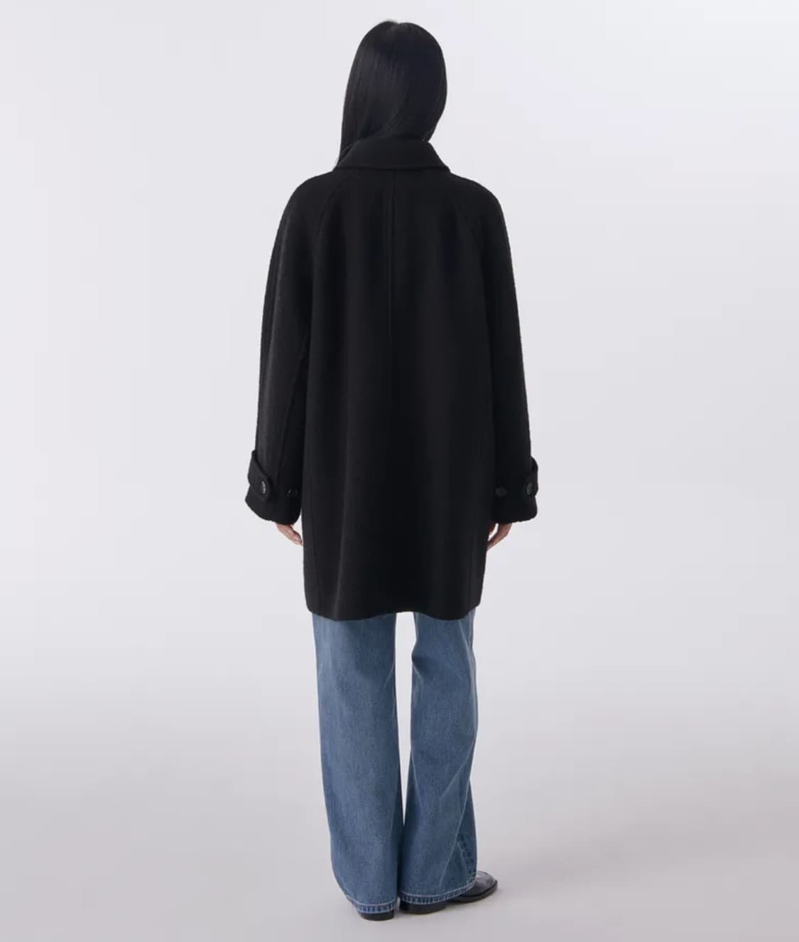 무신사 우먼즈 울 블렌드 부클 발마칸 하프 코트 상품이미지3