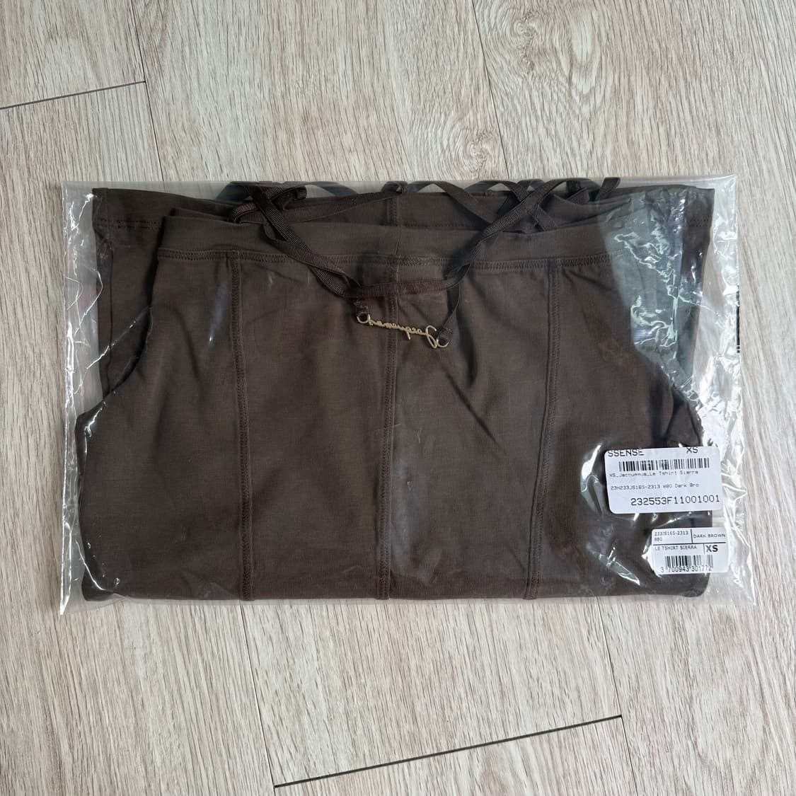 자크뮈스 시에라 티셔츠 다크 브라운 xs 새상품 상품이미지2