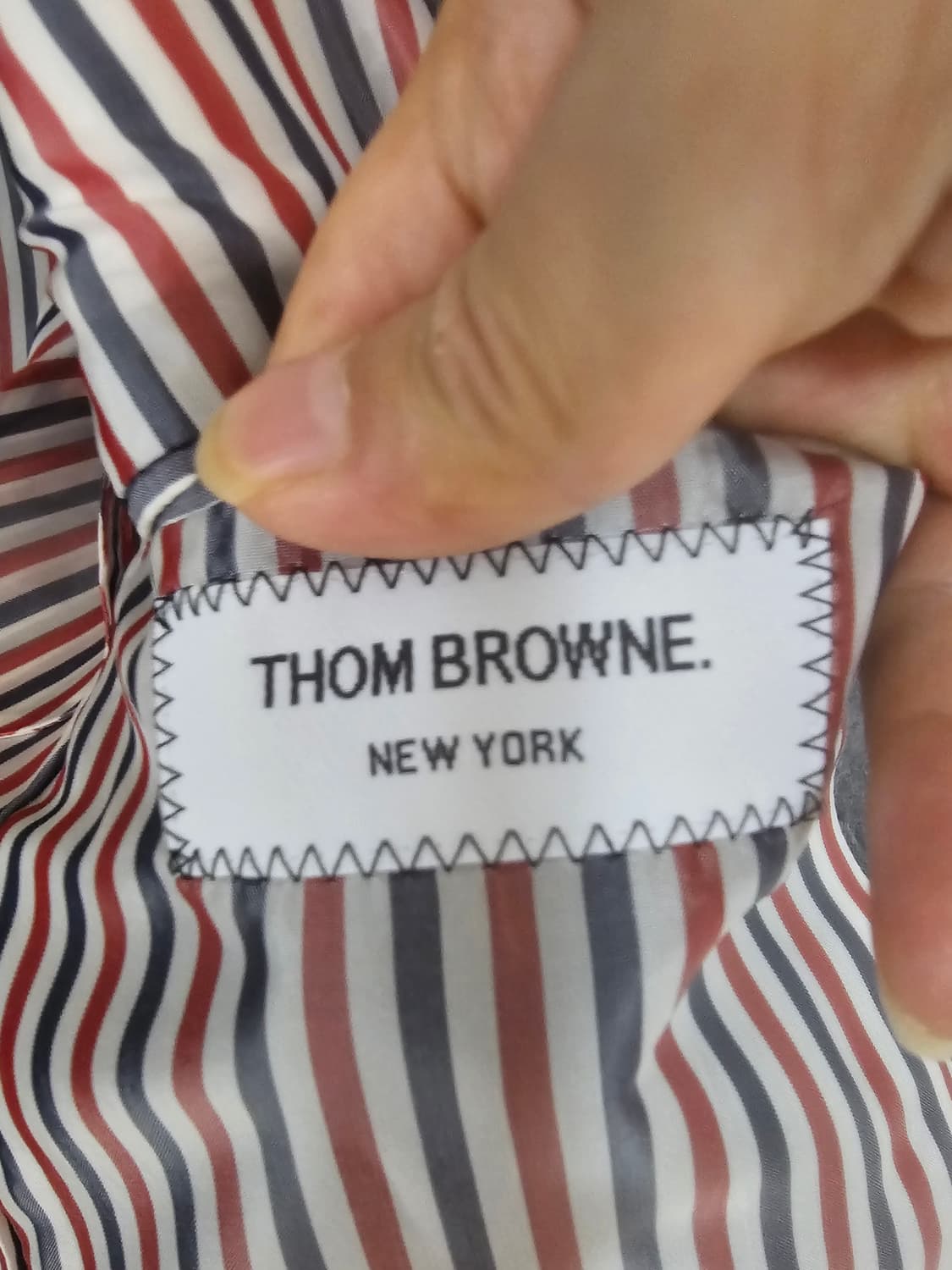 톰브라운 사선완장 플란넬 울 100% 자켓(2/100/정품) 상품이미지8