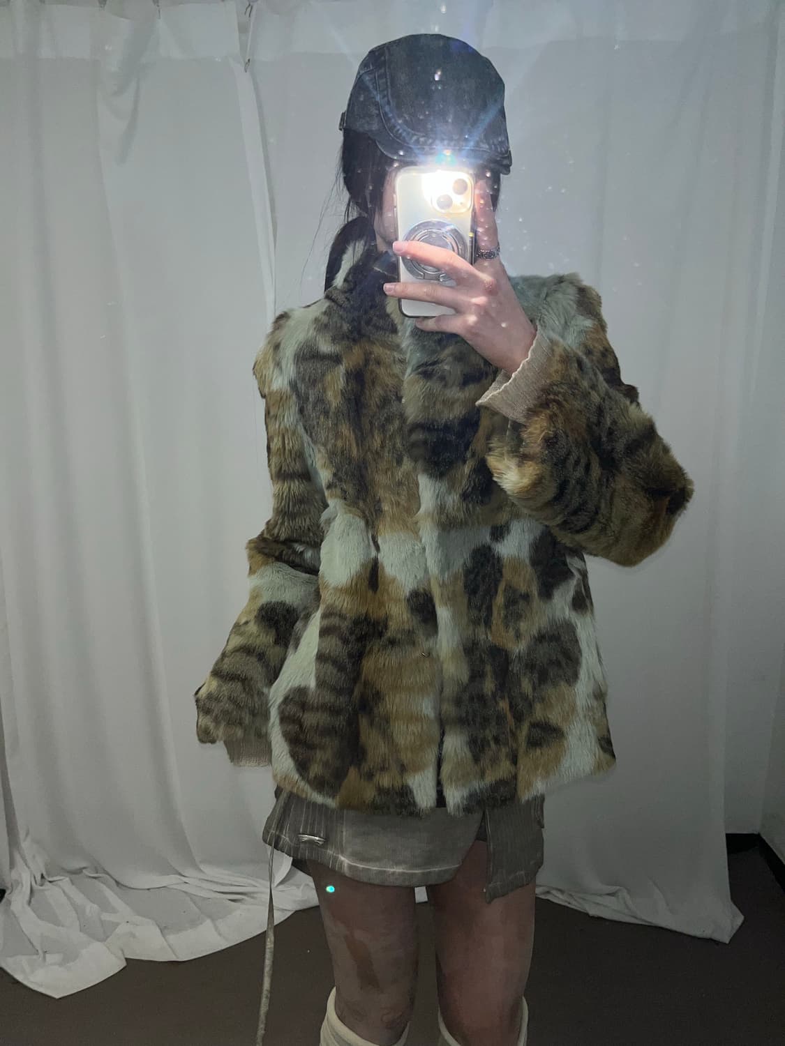 페어리 그런지 무드 래빗퍼 코트 상품이미지3