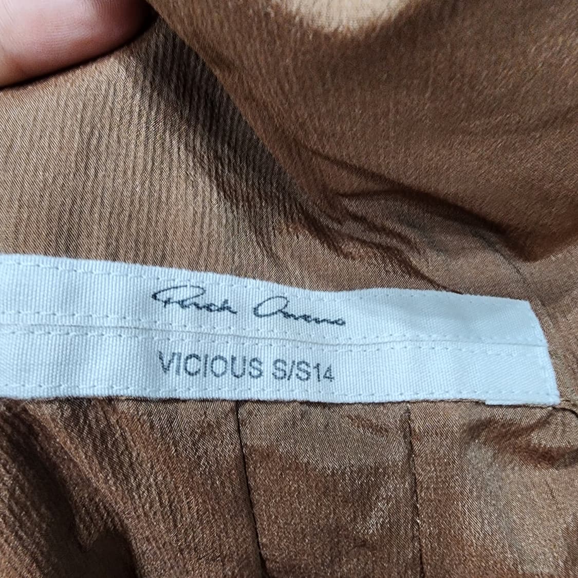 릭오웬스 SS14 VICIOUS 램스킨 레더 자켓 40 상품이미지10