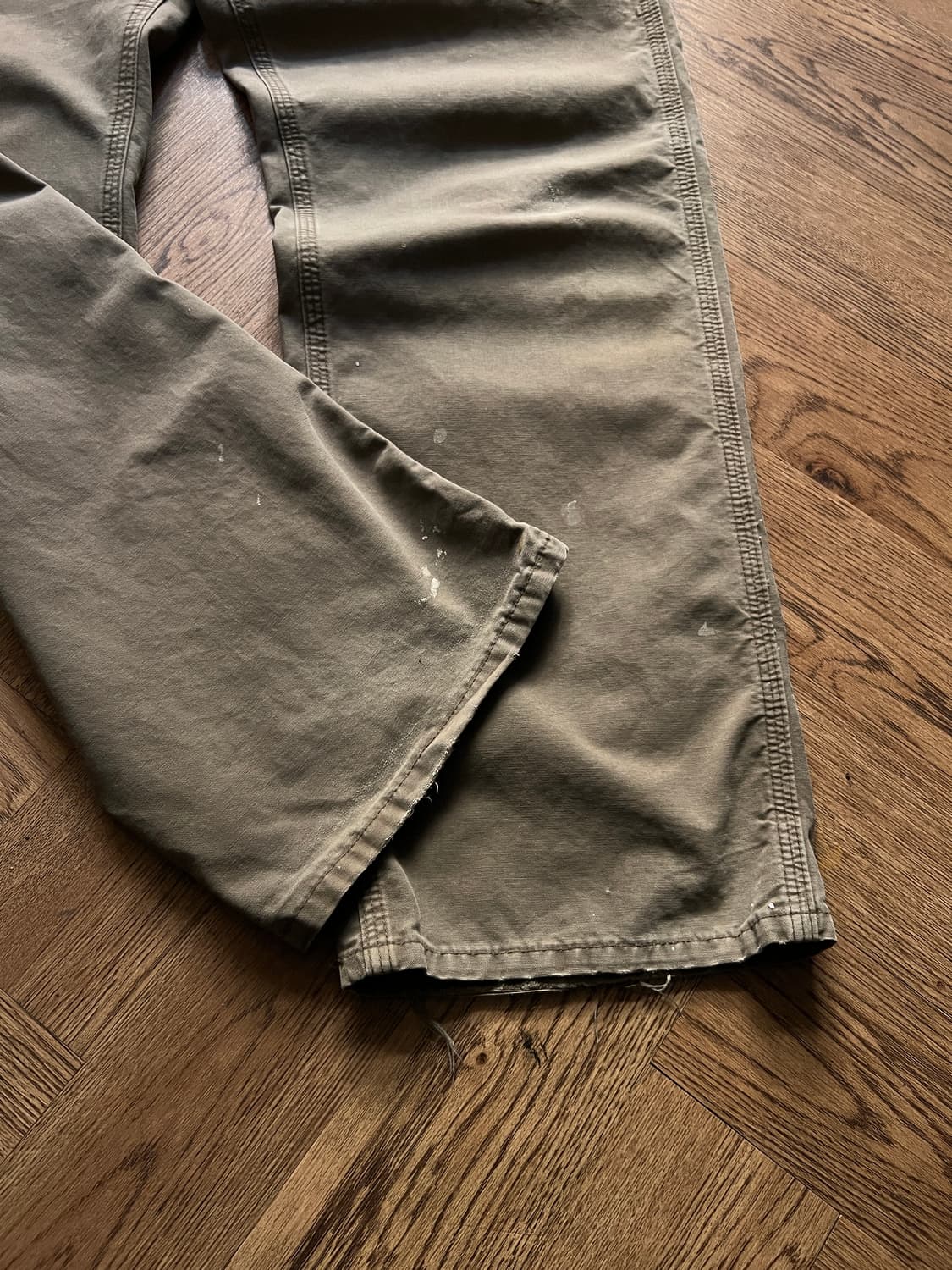 [34]칼하트 USA 더티워싱 라이트브라운 싱글니 워크 팬츠 상품이미지2