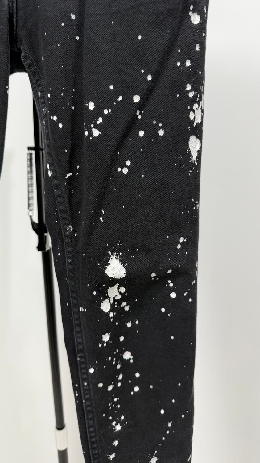 산드로 페인팅 블랙진 스키니 락스타일 멋진워싱 희귀템 상품이미지5