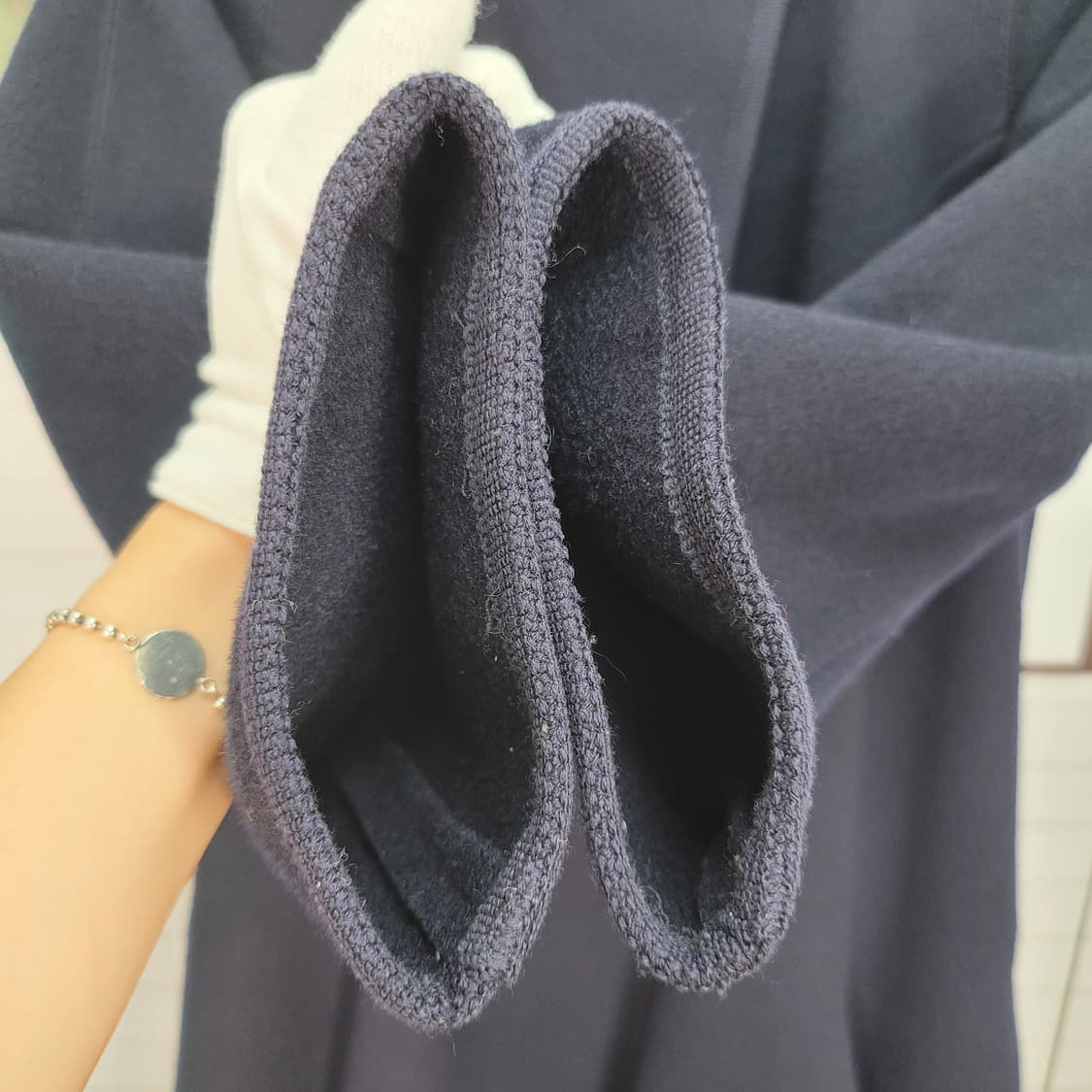 럭키슈에뜨 울캐시미어 혼방 롱 코트 36사이즈 상품이미지7