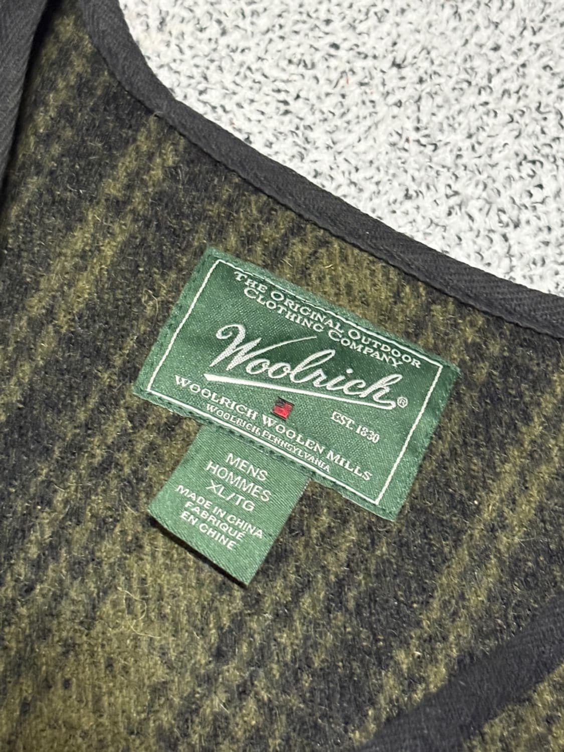 Woolrich 울리치 빈티지 울 트위드 헌팅 베스트 상품이미지3